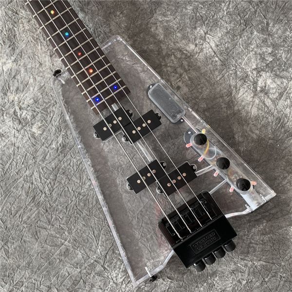 in stock acrylic 4 string headless electric bass guitarra, fingerboard & transparent acrylic body with led light, healess bass
in stock acrylic 4 string headless electric bass guitarra, fingerboard & transparent acrylic body with led light, healess bass