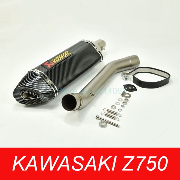 z750 escape system universal motorcycle 51mm akrapovic exhaust pipe carbon fiber muffler stainless steel mid link pipe
z750 escape system universal motorcycle 51mm akrapovic exhaust pipe carbon fiber muffler stainless steel mid link pipe