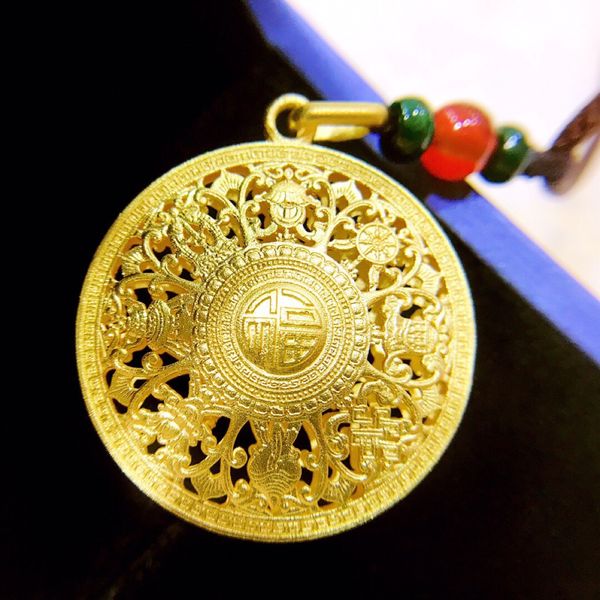 Au999 foot Gold Pendant 3D hard gold boutique auspicious eight treasures auspicious necklace pendant
Au999 foot Gold Pendant 3D hard gold boutique auspicious eight treasures auspicious necklace pendant