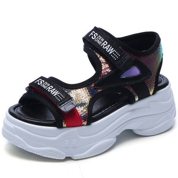 rasmeup bling style women's platform sandals 2020 summer fashion women comfortable sandals ladies beach sole footwears, Black
rasmeup bling style women's platform sandals 2020 summer fashion women comfortable sandals ladies beach sole footwears, Black