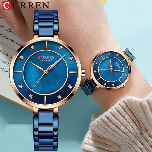 curren ladies blue watches fashion elegant quartz watch women dress wristwatches rhinestone dial rose gold stainless steel clock, Slivery;brown
curren ladies blue watches fashion elegant quartz watch women dress wristwatches rhinestone dial rose gold stainless steel clock, Slivery;brown