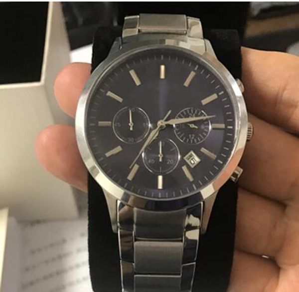 price / new gent chronograph watch ar2432 ar2433 ar2434 ar2447 ar2448 ar2458 stainless steel wristwatch with original box, Slivery;brown
price / new gent chronograph watch ar2432 ar2433 ar2434 ar2447 ar2448 ar2458 stainless steel wristwatch with original box, Slivery;brown