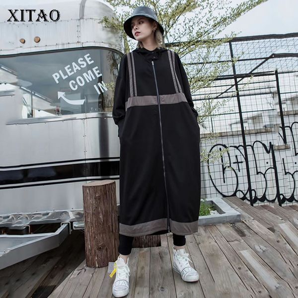 xitao plus size x long trench women clothes 2019 wide waist patchwork hooded collar elegant autumn pocket minority coat wld2431, Tan;black
xitao plus size x long trench women clothes 2019 wide waist patchwork hooded collar elegant autumn pocket minority coat wld2431, Tan;black