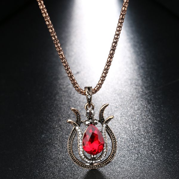 2017 bohemian jewelry sets dubai gold color tibetan alloy pendant necklace and drop earrings wedding jewelry, Slivery;golden