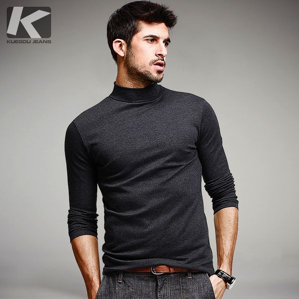 Kuegou Mens Casual T Shirts 5 Solid Color Brand Clothing For Man 'S Long Sleeve Slim T -Shirts Male Wear Plus Size Tops Tees 803
Kuegou Mens Casual T Shirts 5 Solid Color Brand Clothing For Man 'S Long Sleeve Slim T -Shirts Male Wear Plus Size Tops Tees 803