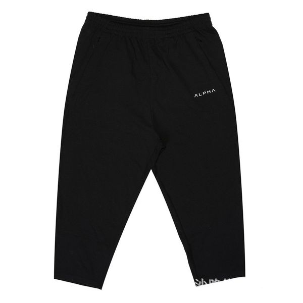 muscle sub-fitness brothers men sports casual running exercise pure cotton elasticity slim fit capri pants, Black;blue 
muscle sub-fitness brothers men sports casual running exercise pure cotton elasticity slim fit capri pants, Black;blue
