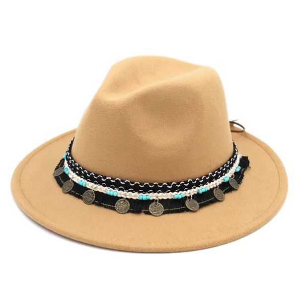 new vintage autumn winter wool panama fedora hat men women wide brim sombrero church jazz ethnic cap, Blue;gray
new vintage autumn winter wool panama fedora hat men women wide brim sombrero church jazz ethnic cap, Blue;gray