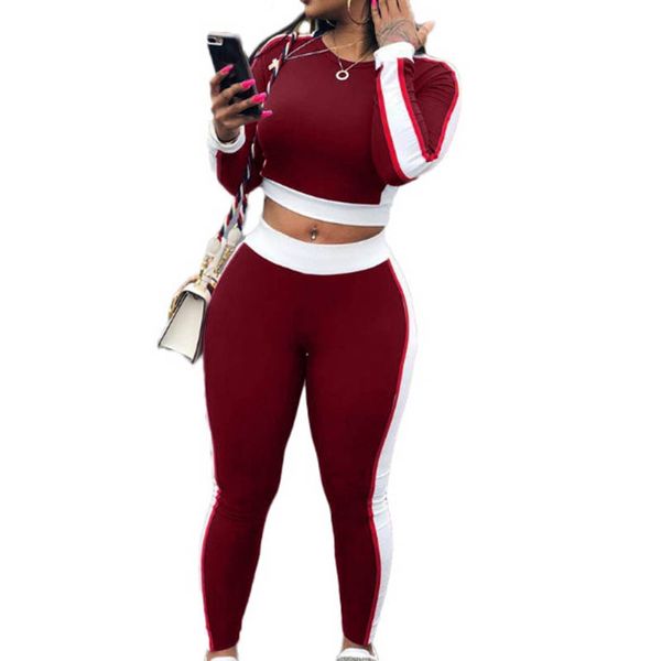 lady's 2 piece sports set fitness suit sweater running tights stripes legging female gym clothing, White
lady's 2 piece sports set fitness suit sweater running tights stripes legging female gym clothing, White