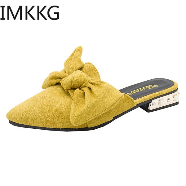 women slippers flock big bowtie female mules fashion low heels shoes pointed toe ladies elegant woman slipper, Black
women slippers flock big bowtie female mules fashion low heels shoes pointed toe ladies elegant woman slipper, Black