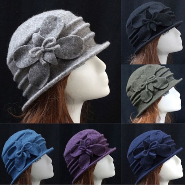 fashion lady women wool fedora hat bow dome fedora hats autumn winter dome bucket hats lady wide brim casual caps, Blue;gray
fashion lady women wool fedora hat bow dome fedora hats autumn winter dome bucket hats lady wide brim casual caps, Blue;gray