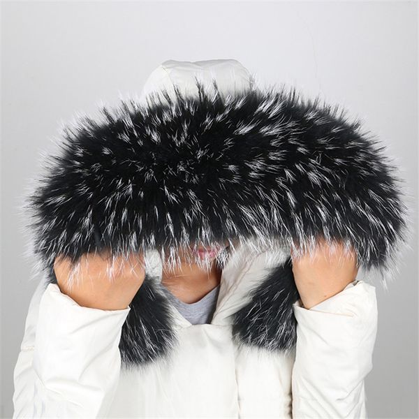 100% real fur collar for parkas coats luxury warm raccoon scarf women large fur scarves male jackets 60/70/80cm
100% real fur collar for parkas coats luxury warm raccoon scarf women large fur scarves male jackets 60/70/80cm