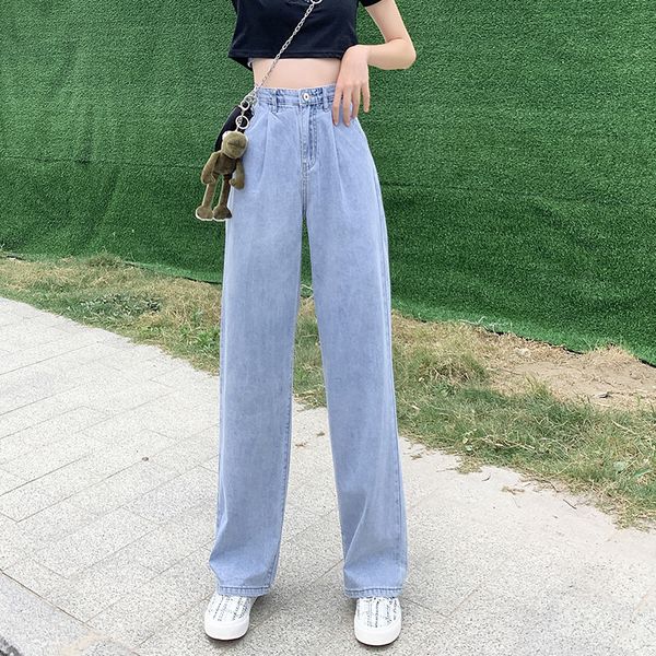 women's summer 2020 new light blue jeans light and thin ventilation high waist straight pants loose leisure time trousers
women's summer 2020 new light blue jeans light and thin ventilation high waist straight pants loose leisure time trousers