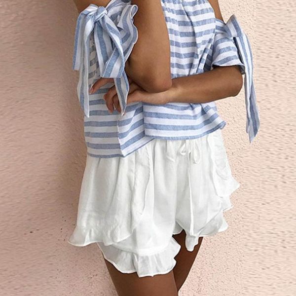 summer casual chiffon shorts woman 2019 high waist booty shorts female black white loose beach short woemn's clothing, White;black
summer casual chiffon shorts woman 2019 high waist booty shorts female black white loose beach short woemn's clothing, White;black