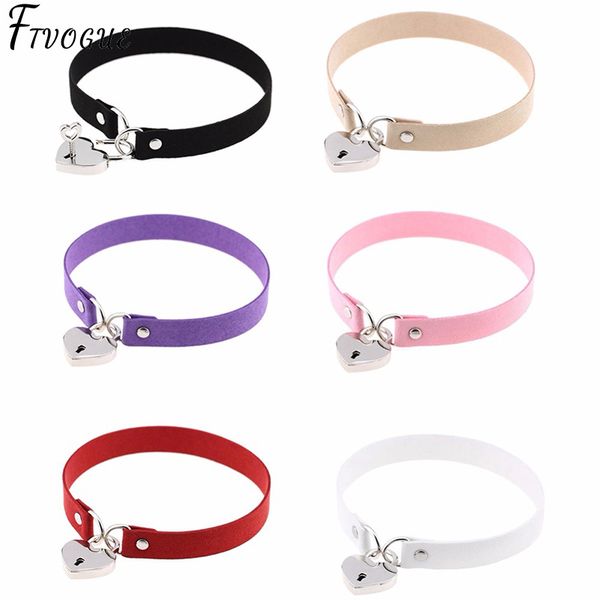14 types gothic punk harajuku heart lock velvet leather choker necklace bondage collar torques with key women neck jewelry, Golden;silver
14 types gothic punk harajuku heart lock velvet leather choker necklace bondage collar torques with key women neck jewelry, Golden;silver