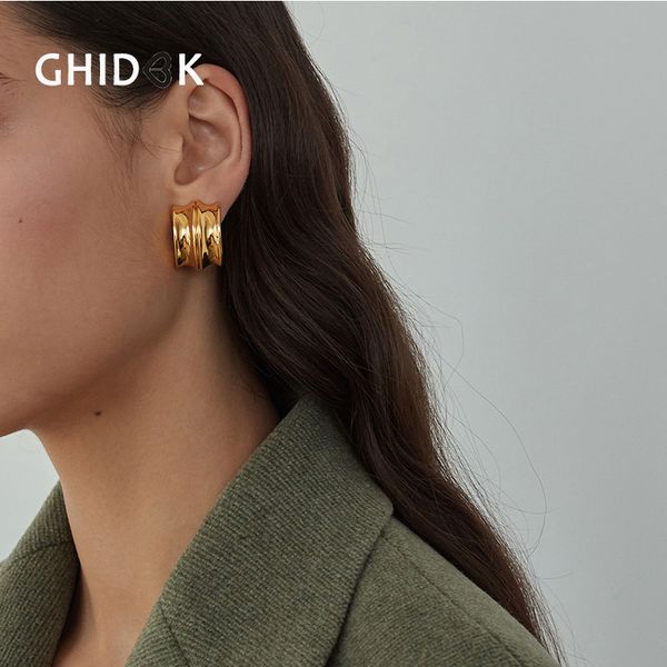 charm ghidbk vintage open wide thick hoop earrings for women chunky semi circle gypsy metal hoops statement aretes, Golden
charm ghidbk vintage open wide thick hoop earrings for women chunky semi circle gypsy metal hoops statement aretes, Golden