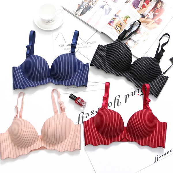 seamless bras for women bra push up lingerie wireless bralette striped brassiere female underwear fashion intimates #d, Red;black
seamless bras for women bra push up lingerie wireless bralette striped brassiere female underwear fashion intimates #d, Red;black