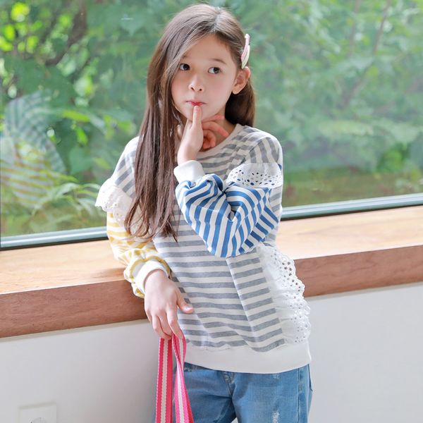 girls sweatshirts new 2019 autumn stripe lace girls coat children shirt long sleeve mother and daughter outfit cotton,#5326, Black
girls sweatshirts new 2019 autumn stripe lace girls coat children shirt long sleeve mother and daughter outfit cotton,#5326, Black