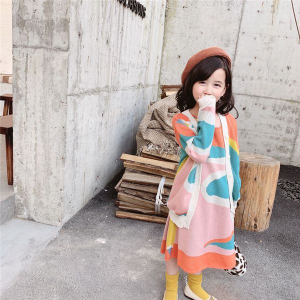 2019 springautumn бренд baby girls вязаный красочный свитер кардиган + платье дети рита каракули комплект одежды для девочек одежда t200413, White
2019 springautumn бренд baby girls вязаный красочный свитер кардиган + платье дети рита каракули комплект одежды для девочек одежда t200413, White