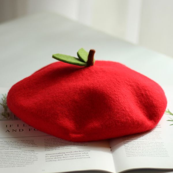 adjustable fresh red apple wool felt beret manual women party fashion lovely hat girls hand made berets for female blm108, Blue;gray
adjustable fresh red apple wool felt beret manual women party fashion lovely hat girls hand made berets for female blm108, Blue;gray