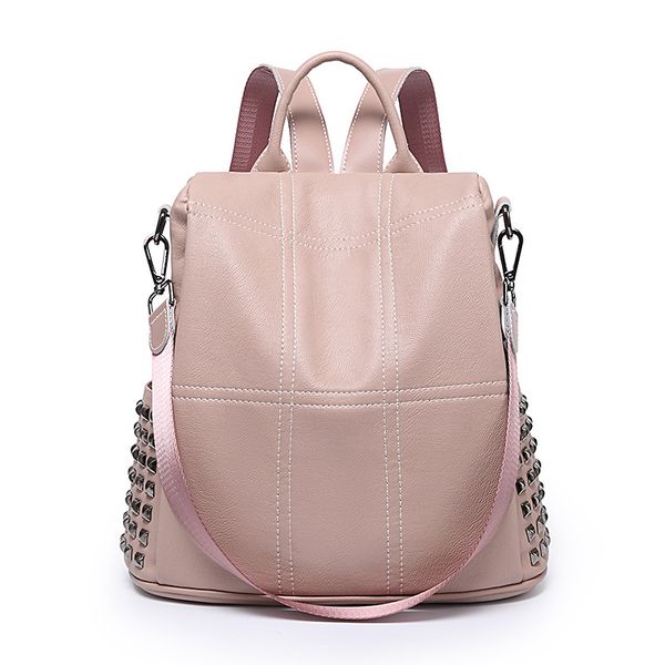 women's rivet backpack ladies backpack all-match leisure high capacity fashion small 2020 tide schoolbag for girls
women's rivet backpack ladies backpack all-match leisure high capacity fashion small 2020 tide schoolbag for girls