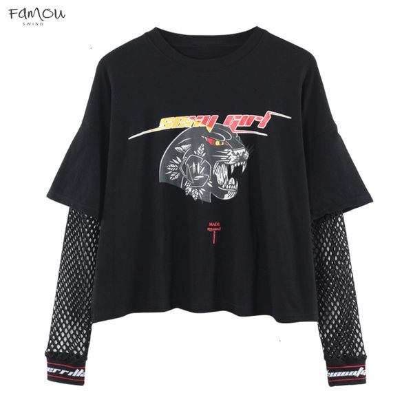 harajuku punk women t shirt mesh hollow out patchwork letter leopard print casual long sleeve t shirt tee top, White
harajuku punk women t shirt mesh hollow out patchwork letter leopard print casual long sleeve t shirt tee top, White