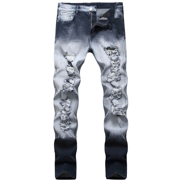 kimsere men destroyed stretch jeans pants hi street ripped denim trousers with holes streetwear distressed jeans plus size 28-42, Blue
kimsere men destroyed stretch jeans pants hi street ripped denim trousers with holes streetwear distressed jeans plus size 28-42, Blue