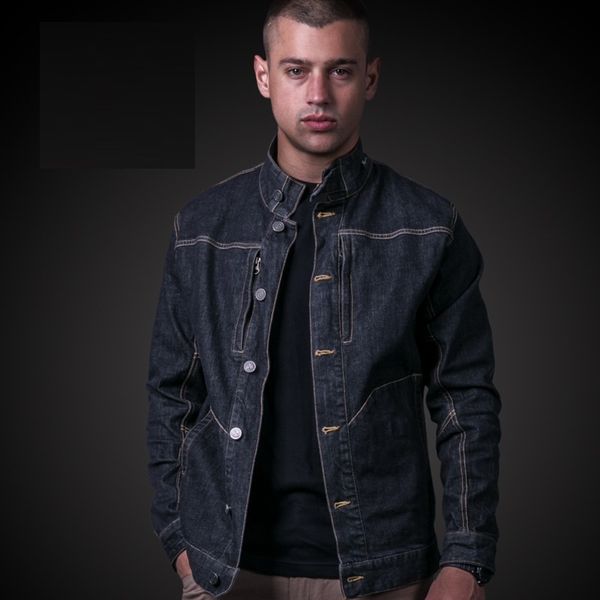 men's arrival fashion autumn thin section tactical new denim jacket multi-pocket jacket with single-breasted skinfriendly, Black;brown
men's arrival fashion autumn thin section tactical new denim jacket multi-pocket jacket with single-breasted skinfriendly, Black;brown