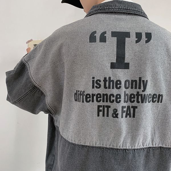 spring new denim jacket men fashion wash letter printed cotton denim jacket man streetwear hip hop loose bomber clothes, Black;brown
spring new denim jacket men fashion wash letter printed cotton denim jacket man streetwear hip hop loose bomber clothes, Black;brown