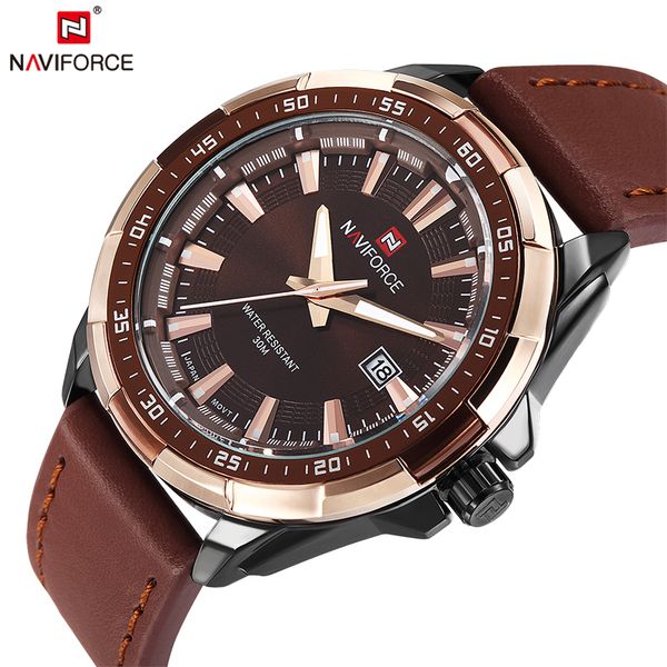 naviforce original brand fashion men's watch quartz watch men waterproof wrist watch military clock relogio masculino t190701, Slivery;brown
naviforce original brand fashion men's watch quartz watch men waterproof wrist watch military clock relogio masculino t190701, Slivery;brown