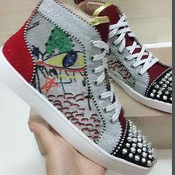2020 new luxurious red bottom men,women shoes genuine leather high sneakers shoes,outdoor flat with walking party shoes, Black
2020 new luxurious red bottom men,women shoes genuine leather high sneakers shoes,outdoor flat with walking party shoes, Black