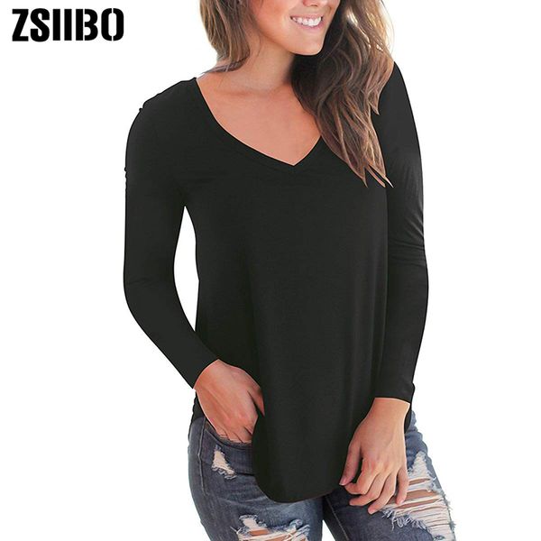zsiibo spring summer atumn winter women's casual t shirt v neck cold shoulder long short sleeve tshirt drop shipping, White
zsiibo spring summer atumn winter women's casual t shirt v neck cold shoulder long short sleeve tshirt drop shipping, White