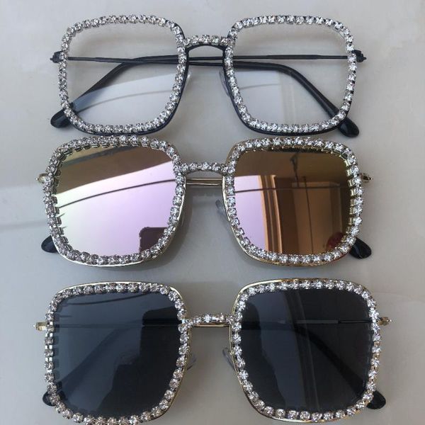 big metal mens square sunglasses diamond mirrored trendy oversized women sun glasses crystal clear lens eyewear gafas de sol, White;black
big metal mens square sunglasses diamond mirrored trendy oversized women sun glasses crystal clear lens eyewear gafas de sol, White;black