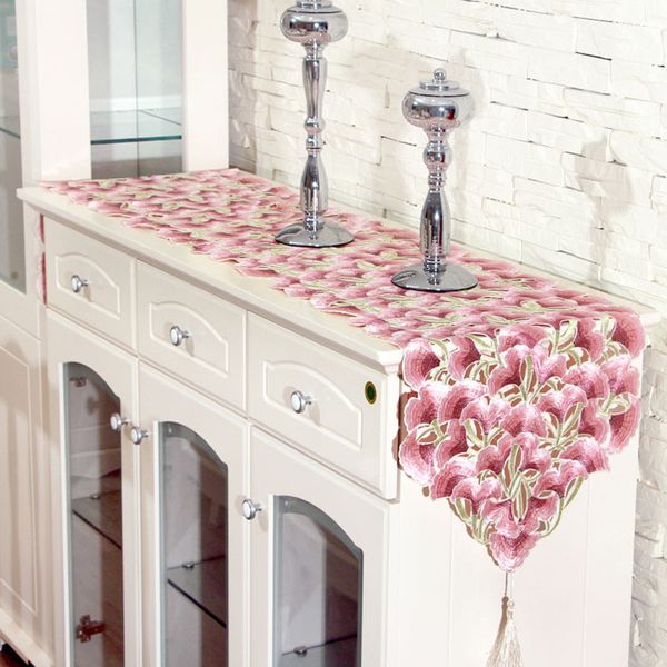 40x150cm european hand embroidered table flags polyester/cotton hollow side table runner with tassel for home
40x150cm european hand embroidered table flags polyester/cotton hollow side table runner with tassel for home