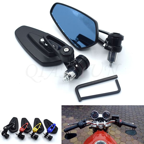 

universal 7/8"" 22mm handlebar end motorcycle rearview mirror for yamaha fz1 fz6 fazer fz8 fz6r xj6 mt-07 mt-09 mt09