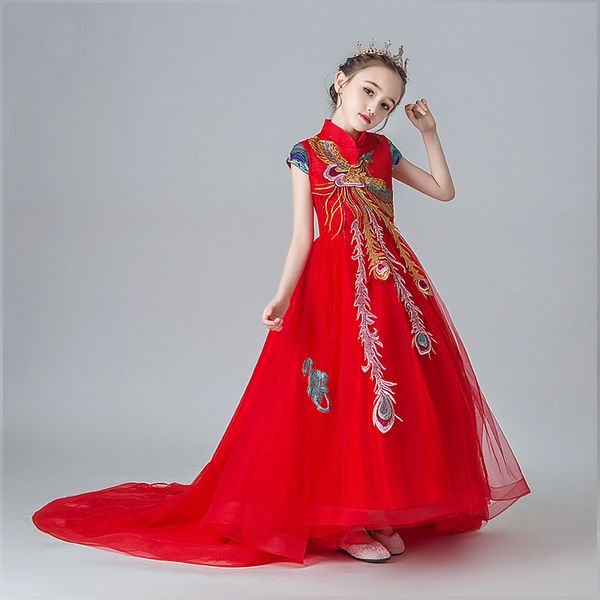 red girl princess child dress girl tutu embroidered prom dress child show stage evening
red girl princess child dress girl tutu embroidered prom dress child show stage evening