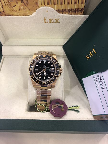 2020 с оригинальной коробкой высокое качество 40 мм GMT II 126711 116710 126710 116718 116713 126715 Азия 2813 механизм автоматические мужские часы Часы