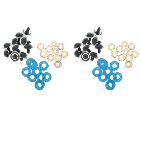20 pieces black plastic safety eyes 16mm craft eyes with glitter nonwovens & washers for toys dolls making
20 pieces black plastic safety eyes 16mm craft eyes with glitter nonwovens & washers for toys dolls making