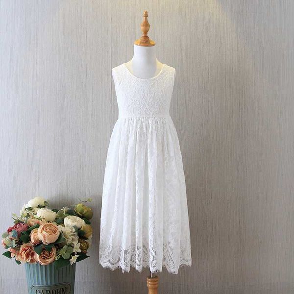 delicate flower girls wedding dress white lace children sleeveless maxi long dress teenager girls vintage party vestido clothes, Red;yellow
delicate flower girls wedding dress white lace children sleeveless maxi long dress teenager girls vintage party vestido clothes, Red;yellow