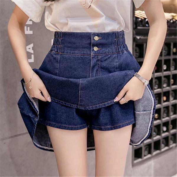 zoki summer women denim skirt fashion elastic high waist a-line korean jeans causal button kawaii preppy girl blue skirt 2020, Black
zoki summer women denim skirt fashion elastic high waist a-line korean jeans causal button kawaii preppy girl blue skirt 2020, Black