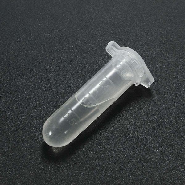 Wholesale- Kicute 100pcs 2ml Transparet Plastic Centrifuge Test Tube Vial Sample Container Bottle With Cap School Lab Supplies