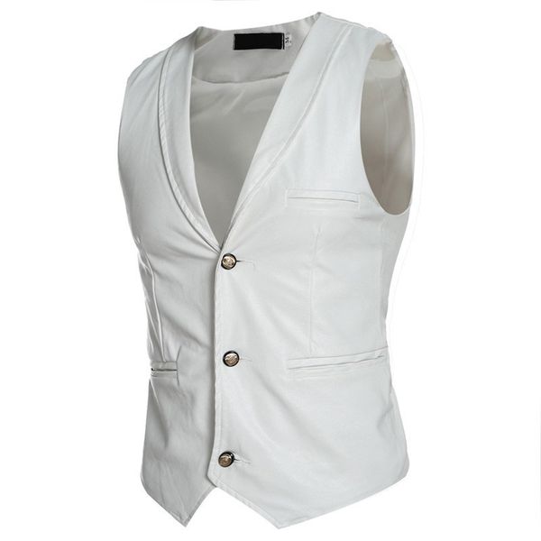 men's vests 2021 arrival winter for men fashion single breasted male leather vest slim fit mens sleeveless plus size m-xxl, Black;white
men's vests 2021 arrival winter for men fashion single breasted male leather vest slim fit mens sleeveless plus size m-xxl, Black;white