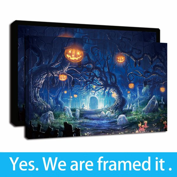 happy night halloween psychedelic forest pumpkin canvas wall art pictures giclee print wall decor oil painting on canvas framed artwork
happy night halloween psychedelic forest pumpkin canvas wall art pictures giclee print wall decor oil painting on canvas framed artwork