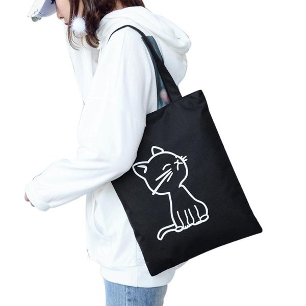 korean style machine washable canvas tote bag cat pattern large capacity shopping handbag reusable shoulder bag
korean style machine washable canvas tote bag cat pattern large capacity shopping handbag reusable shoulder bag