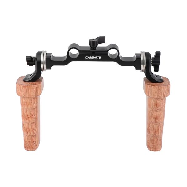 camvate arri rosette handgrip pair (wood) with 15mm railblock for dlsr camera shoulder rig item code: c2422
camvate arri rosette handgrip pair (wood) with 15mm railblock for dlsr camera shoulder rig item code: c2422