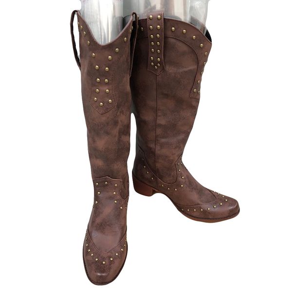 rivet knight boots women punk cool retro round toe slip on knight boots retro med heels winter shoes women botines mujer nice, Black
rivet knight boots women punk cool retro round toe slip on knight boots retro med heels winter shoes women botines mujer nice, Black