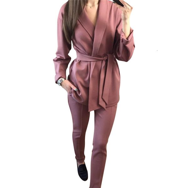 office lady pant suits womens sets belt blazer and pencil pants piece outfits femme ensemble pantsuit spring 2019, White
office lady pant suits womens sets belt blazer and pencil pants piece outfits femme ensemble pantsuit spring 2019, White
