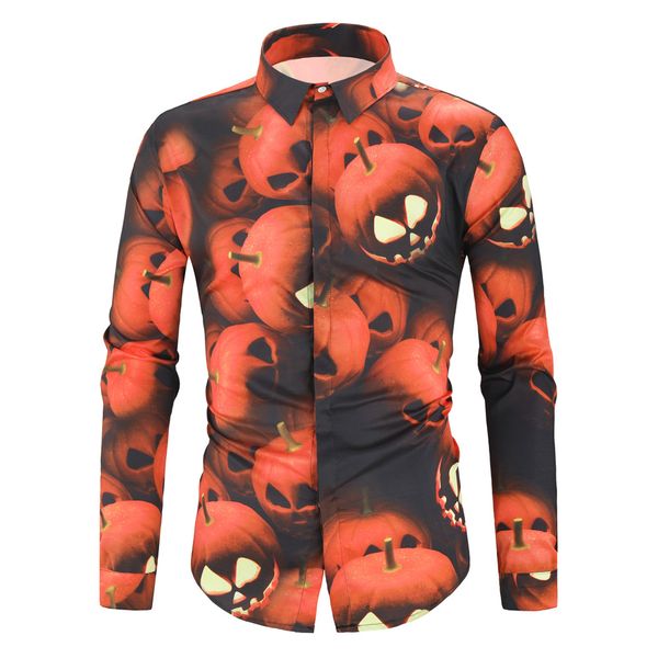 halloween novelty shirt men 2019 autumn pumpkin print long sleeve lapel casual shirts hidden button cotton hip hop streetwear, White;black
halloween novelty shirt men 2019 autumn pumpkin print long sleeve lapel casual shirts hidden button cotton hip hop streetwear, White;black
