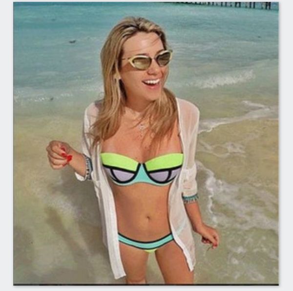 lady bathing suit summer beach swimwear women joint color swimsuits 2 piece tankinis printed designer bikinis new style, White;black
lady bathing suit summer beach swimwear women joint color swimsuits 2 piece tankinis printed designer bikinis new style, White;black
