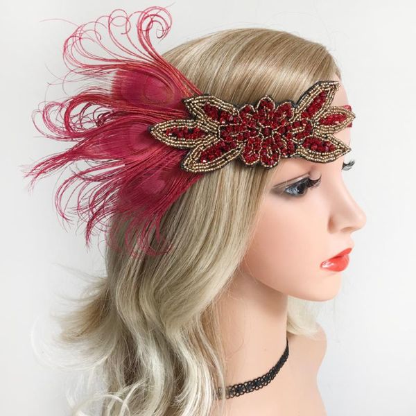 hair accessories ladies women retro wine red feather flapper headband roaring 20s headpiece 1920s cosplay costume hairband
hair accessories ladies women retro wine red feather flapper headband roaring 20s headpiece 1920s cosplay costume hairband