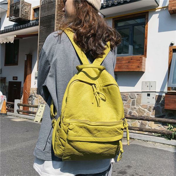shoulder bags female fashion trends student school bags soft leather backpack casual backpack white bag 
shoulder bags female fashion trends student school bags soft leather backpack casual backpack white bag